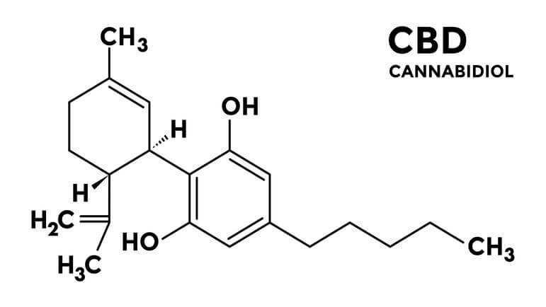 <p>Même à faible dose, le cannabidiol (CBD) peut interagir avec de nombreuses molécules.</p>