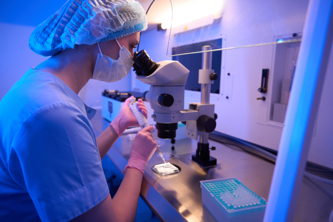 La biopsie embryonnaire est le geste technique central du diagnostic préimplantatoire.