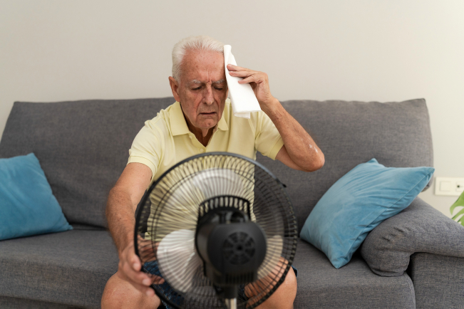 Les plus de 75 ans à domicile sont les plus vulnérables en période de canicule.