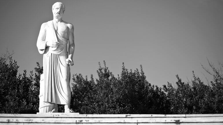 Hippocrate faisait partie des familles de médecins de la Grèce antique, les Asclépiades