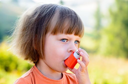 Les corticoïdes inhalés sont le traitement de fond de référence de l'asthme modéré de l'enfant (illustration).