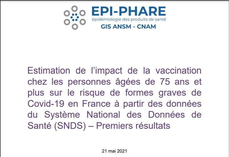 La surveillance pharmaco-épidémiologique des vaccins contre la COVID-19 est assurée par le Groupement d’Intérêt Scientifique EPI-PHARE (GIS ANSM-CNAM).
