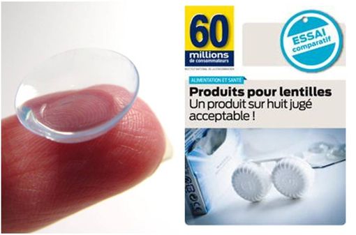 L'enquête de 60 millions de consommateurs émet des doutes sur l'efficacité et la sécurité des produits pour lentilles de contact, doutes relativisés par l'ANSM.
