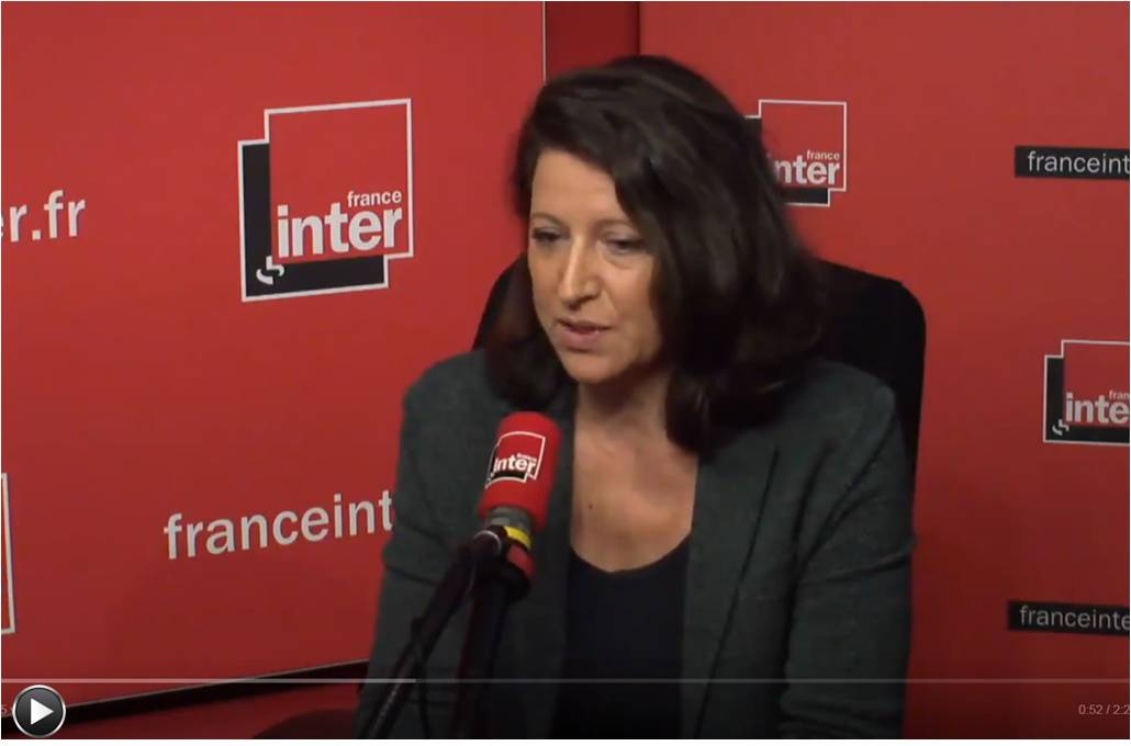 Agnès Buzyn au micro de France Inter le 14 février 2018 (capture d'écran). 