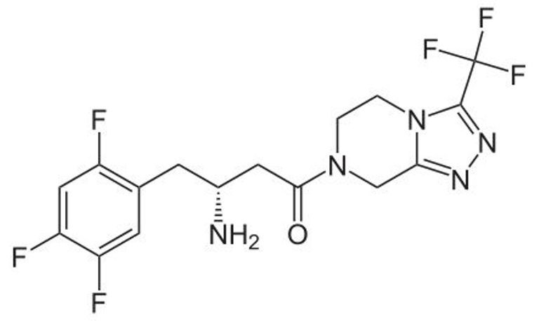 La sitagliptine est un antidiabétique oral de la classe des inhibiteurs de la dipeptidylpeptidase 4.