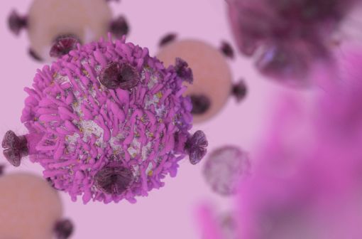 Représentation en 3D d’un lymphocyte T activé dans le cadre d’une immunothérapie (illustration).