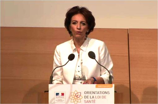 Marisol Touraine au ministère de la santé ce matin (capture d'écran).